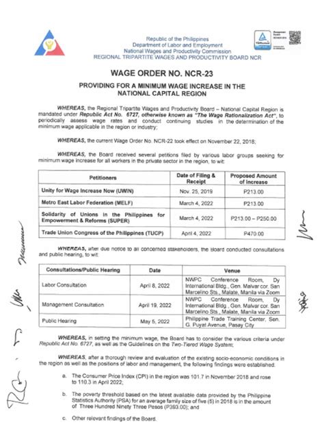 minimum wage in calbayog city|WAGE ORDER NO. RB VIII.